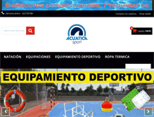 Tablet Screenshot of acuaticasport.com